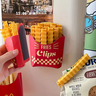 Imagem da oferta 12pçs clipe de vedação em forma de batida frita para vedação de lanche clipes de alimentos tiras de vedação de