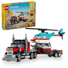 Imagem da oferta LEGO Creator 3 em 1 Caminhão Plataforma com Helicóptero Jogo de Carro Hot Rod 31146
