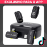 Imagem da oferta Microfone Lapela Hollyland Lark A1 Combo Preto P iPhone e Android USB-C Lighting