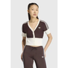 Imagem da oferta Blusa Cropped adidas Originals Manga Curta Marrom