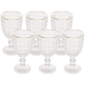 Imagem da oferta Kit com 6 Taças de Água Roman 320ml Vidro com Fio Dourado Wolff para Mesa Posta Elegante Sofisticado