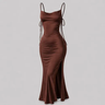 Imagem da oferta Vestido Justo Longo Costas Nuas Fenda Lateral