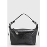 Imagem da oferta Bolsa Média Feminina Luiza Barcelos Textura Croco Preta