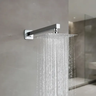 Imagem da oferta Chuveiro de Parede Quadrado 20cm Aço Inox Cromado Jato Chuva Ângulo Ajustável