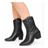 Imagem da oferta Bota Feminina Via Marte Western Texana Country Original Preto 37 Br - R$ 184,29