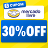 Imagem da oferta Cupom Mercado Livre: 30% OFF acima de R$ 1 (até R$ 500) em Selecionados