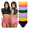 Imagem da oferta Kit 10 Calcinhas Tanga Canelada Básica