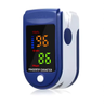 Imagem da oferta Oxímetro Digital De Dedo, Monitor De Saturação De Oxigênio Spo2 E Frequência Cardíaca Bpm, Display Led, Silicone Hipoalergênico, Desligamento A