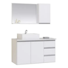 Imagem da oferta Conjunto De Banheiro Prisma 80cm Gabinete - Tampo Vidro