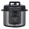 Imagem da oferta Panela De Pressão Mecânica Preta E Inox 4l Midea Cor Cinza