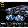 Imagem da oferta 2 Pcs Lâmpada LED Sem Fio Para CarroProjetor De Luz Laser com Marca de Carro Universal Decorativo