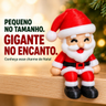 Imagem da oferta Mini Papai Noel Sentado Decorativo Enfeite de Natal para Monitor Mesa Estante Prateleira e Presente Natalino