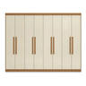 Imagem da oferta Guarda-Roupa Paris 8 Portas 200x237x47cm Cinamomo Off White
