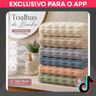 Imagem da oferta Kit Toalhas de Banho Idee Home 140x70cm: Super Macia e Absorvente