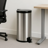 Imagem da oferta Lixeira Inox 20l Pedal Tampa Antiodor Cozinha Banheiro Preta Preto!