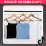 Imagem da oferta Kit 2 ou 3 Regatas Femininas Alcinha Suplex Premium - Sem Transparência