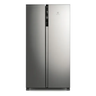 Imagem da oferta Geladeira Electrolux Frost Free Inverter IS4S de 435L Efficient com AutoSense Side by Side cor inox
