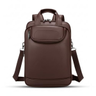 Imagem da oferta Mochila Couro Reforçada Executiva Grande Mochila Para Notebook Trabalho Viagem Escola Com Cabo De Aço Impermeável (marrom)