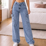 Imagem da oferta Calça Cargo Wide Leg Cintura Alta Jeans Stillger