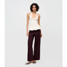 Imagem da oferta Calça Wide Leg em Sarja com Cintura Baixa