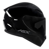 Imagem da oferta Capacete Asx City Solid Preto Brilhante + Viseira Fumê Tamanho Do Capacete 58