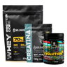 Imagem da oferta Kit Whey Core 70% de Proteína Concentrada -900g + Pré-Treino Evoluition 300g + Creatina 150g -Soldiers Nutrition