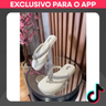 Imagem da oferta Sandália Feminina Rasteirinha Luxo com Strass: Macia e Leve