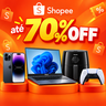 Imagem da oferta Shopee com até 70% OFF: celulares, computadores, eletrodomésticos e games!