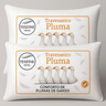 Imagem da oferta Kit 2 Travesseiro Pena Pluma De Ganso Sintetica Siliconada Lavavel Toque Macio 70x50cm
