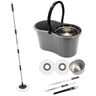 Imagem da oferta Mop com Balde Giratório Cesto em Inox, 9 Litros com 2 Refis de Microfibra