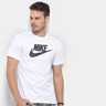 Imagem da oferta Camiseta Nike Sportwear Icon Futura Masculina - Branco+preto