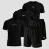 Imagem da oferta Kit 5 Peças All Black Dry 3 Camisetas E 2 Bermudas Alpha!