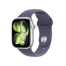 Imagem da oferta Apple Watch Series 11 GPS Caixa em alumínio prateado de 42 mm com Bracelete desportiva roxo névoa - PM