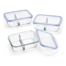 Imagem da oferta Kit com 3 Potes Hermético 640ml com Divisória