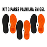 Imagem da oferta Kit 3 Pares Palmilha De Gel Ortopédica Anatomica Confortável Tamanho Da Palmilha 40