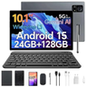 Imagem da oferta Tablet S7P Android 15 10.1 Polegadas IPS Full HD 24GB RAM(12GB+12GB Expansão) 128GB ROM Processador A523 Câmera 13MP+