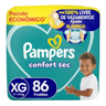 Imagem da oferta Fralda Pampers Confort Sec XG com 86 Unidades