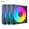 Imagem da oferta Kit 3 Fans Argb 120mm Gabinete Gamer 5V 3 Pinos 1300 Rpm Silencioso Controle De Luz Rgb Pc Desktop