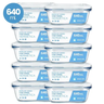 Imagem da oferta Kit 10 Pote Vidro Hermético Marmita 640ml Micro-ondas Freezer Forno Organização Geladeira