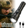 Imagem da oferta Lanterna Militar Tática Led Cree Recarregável Mais Forte Do Mundo Ultra Potente 1000m Zoom Alto Brilho Resistente Agua Sitio Fazenda