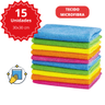 Imagem da oferta Kit 15 Pano Microfibra 30x30cm