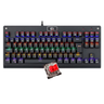 Imagem da oferta Teclado Mecânico Redragon Dark Avenger Preto Iluminação Rainbow Switch Vermelho K568R