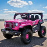 Imagem da oferta Jipe Infantil Elétrico 12v Carrinho Controle Remoto Música (rosa)
