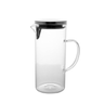 Imagem da oferta Mimo Style Jarra De Vidro Borossilicato Com Alça E Tampa Hermética Removível Em Silicone E Aço Inoxidável, Capacidade 1,3 Litros, Resistente, Sup