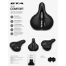 Imagem da oferta Selim Bike Gta Gel Tech Confort Refletor