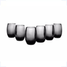 Imagem da oferta NADIR FIGUEIREDO Jogo De Copos Aruba Long Drink 475ml Cinza 6 Peças Sm Aruba Fumê