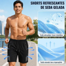 Imagem da oferta Short Masculino Bermuda Secagem Dry Zip Bolsos Academia