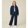 Imagem da oferta Jaqueta Infantil Bomber em Jeans com Bolsos Frontais Tam 5 a 14 Anos