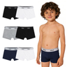 Imagem da oferta Kit 6 Cuecas Boxer Infantil Polo Cotton 100% Algodão (Tam. P ao GG, 4 Cores)