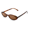 Imagem da oferta Óculos De Sol Uv400 Oval Feminino Verona Tortoise Giorno Marrom Tartaruga